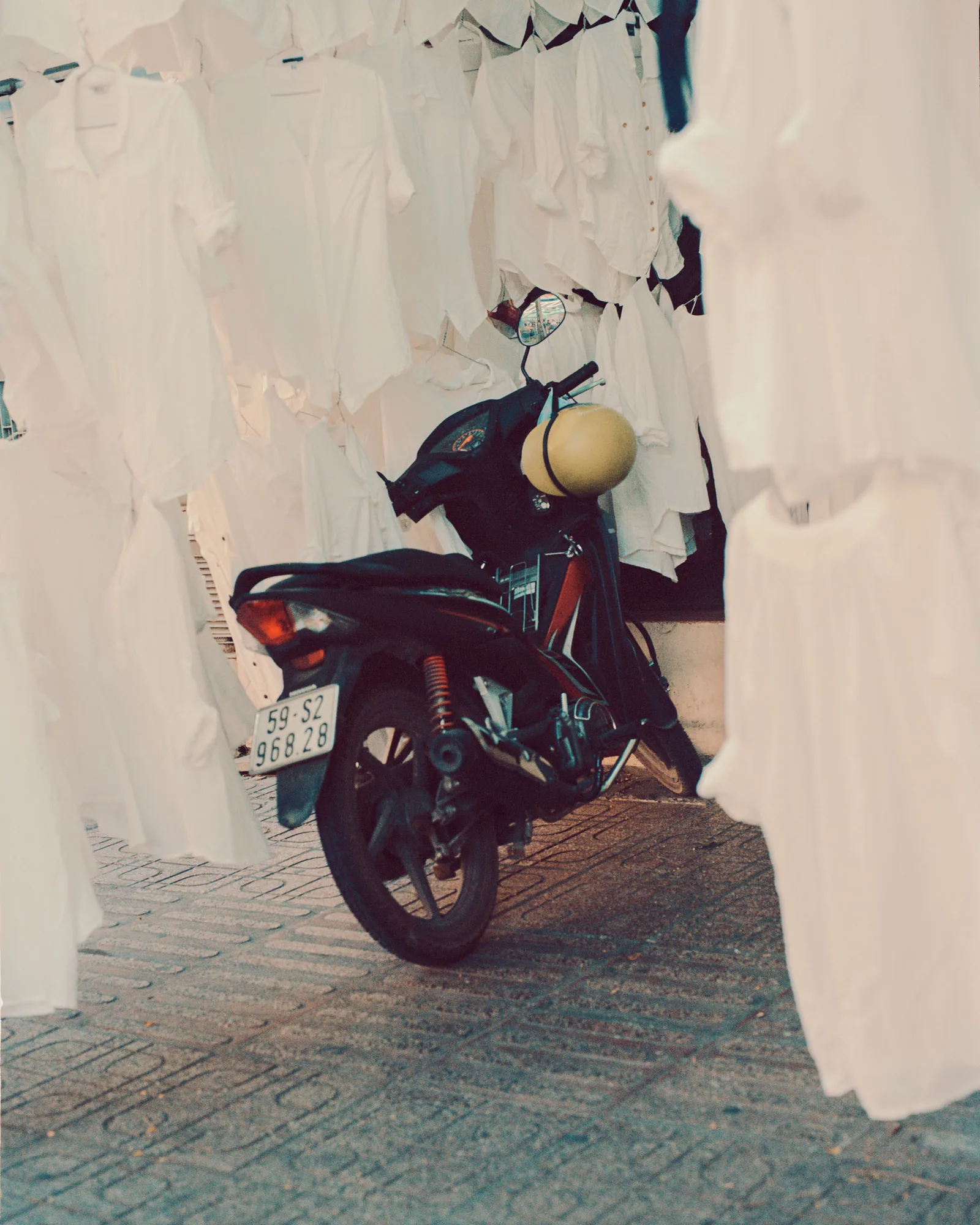 Saigon Downtown Street White Shirts
